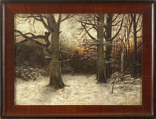 Abend im Winterwald